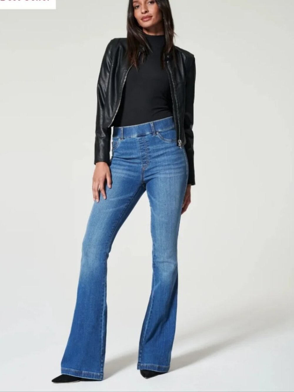 Spanx Flare Jeans Vintage Indigo Size XL/16 Very Good Condition